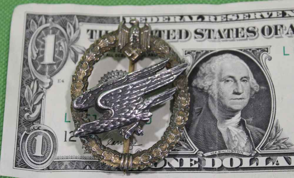  German WWII Army HEER Paratrooper Fallschirmjager Jump Badge NT-img-5