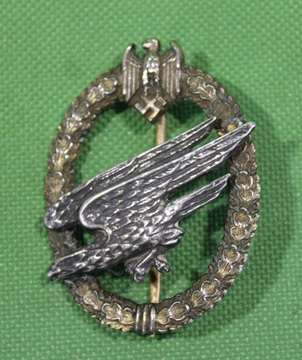  German WWII Army HEER Paratrooper Fallschirmjager Jump Badge NT-img-0