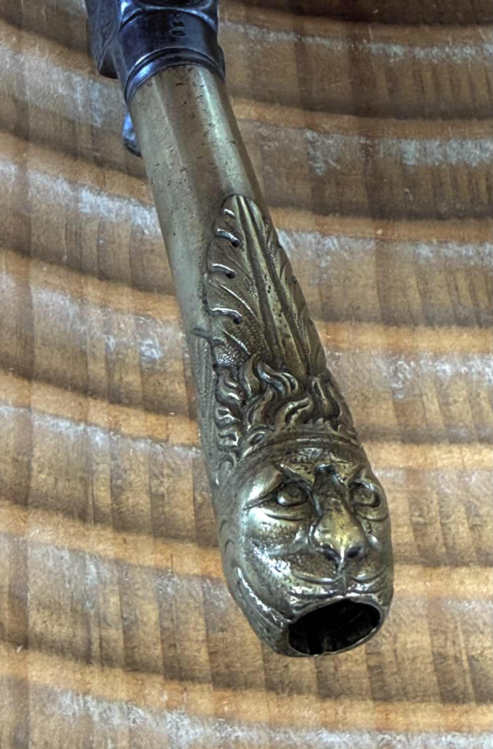 1800’s Brass barrel cap & ball drop down trigger pistol. Nice!!-img-4