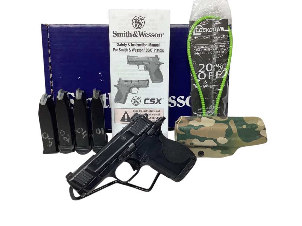 Smith and Wesson CSX Pistol: 9mm, 12rd, 3.125" Barrel: GOOD! -img-0