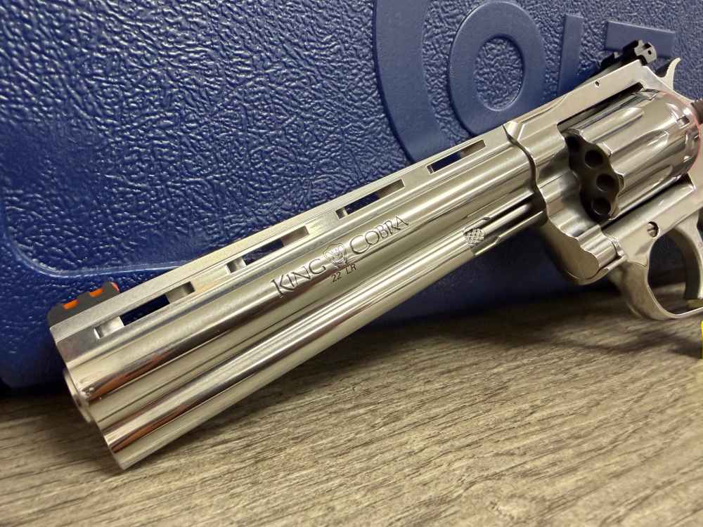 COLT KING COBRA 22LR 6" STAINLESS STEEL DOUBLE ACTION KCOBRA22-SP6RFO NEW-img-1