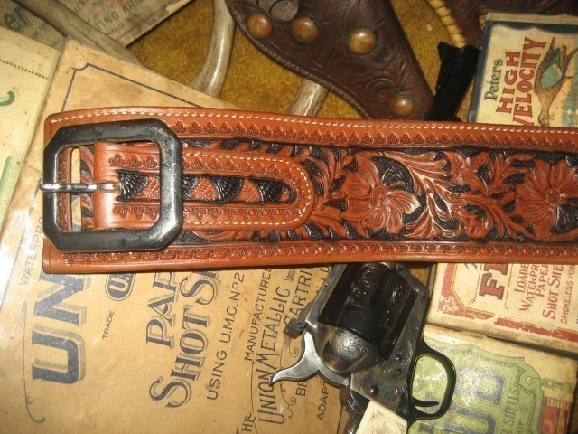CUSTOM EL PASO SADDLERY MONEYBELT 38/357 LOOP'S !-img-1