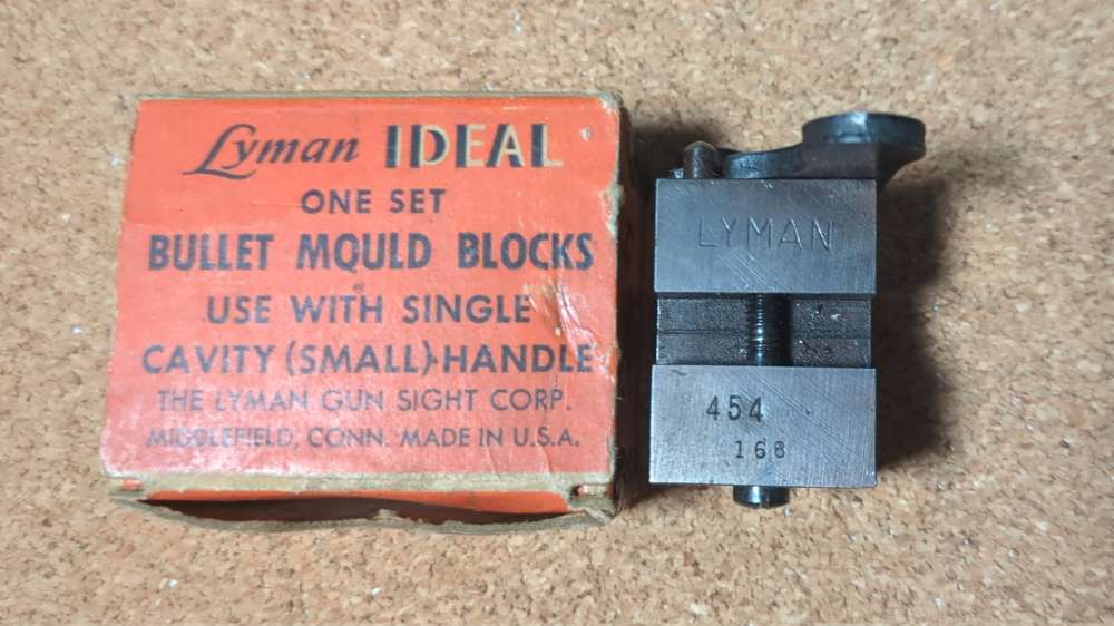 Lyman 45 Cal Round Ball 168 Grain 454168 Single Cavity Bullet Mold Mould-img-0