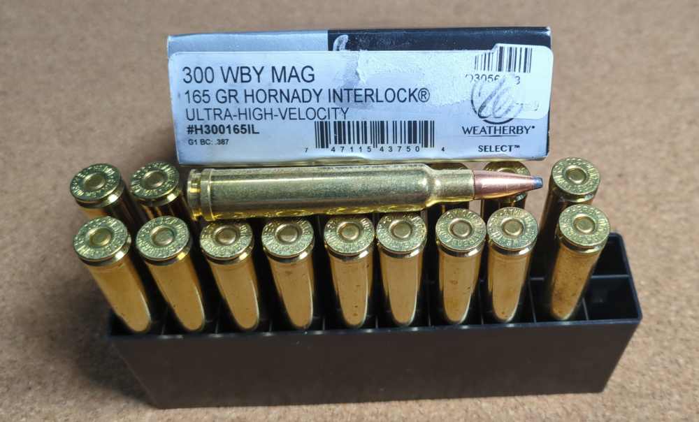 One Box 19 Rounds Weatherby Select 300 Wby Magnum 165 Grain H300165IL-img-0