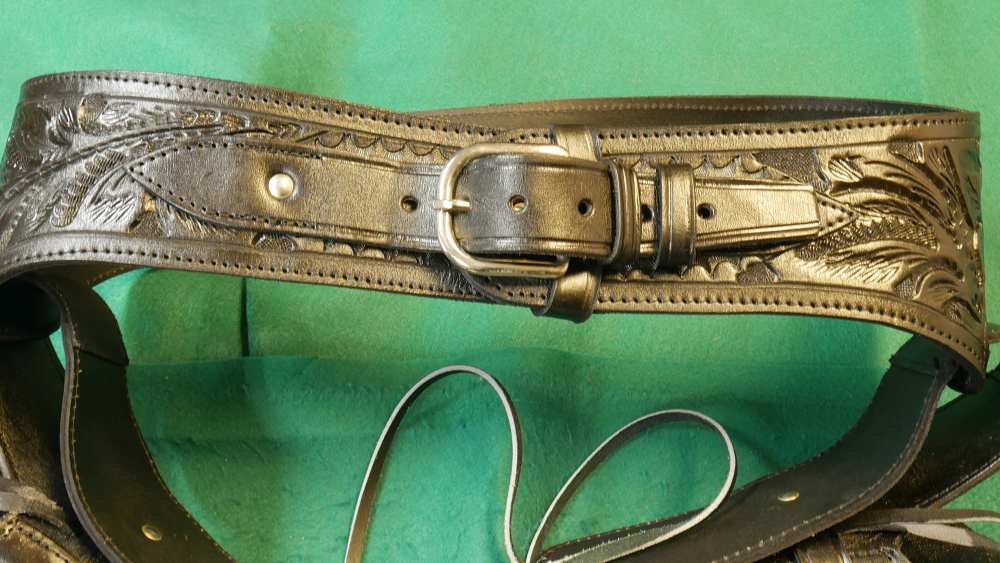 Two Ruger Wranglers w/ Leather Western Rig .22lr 4.62" Barrel-Like New-img-7