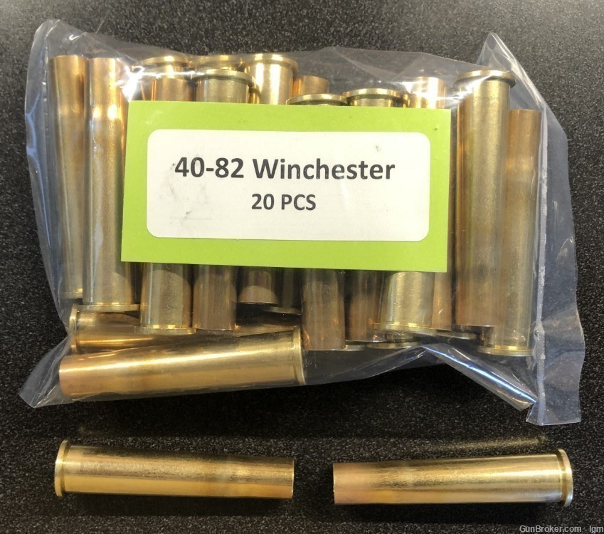 40-82 Winchester Brass Boxer Casings (20)-img-0