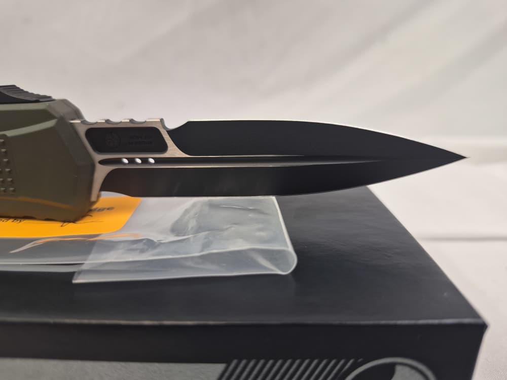 Glock X Microtech G19K D/E OTF Bayonet Blade - OD Green-img-1