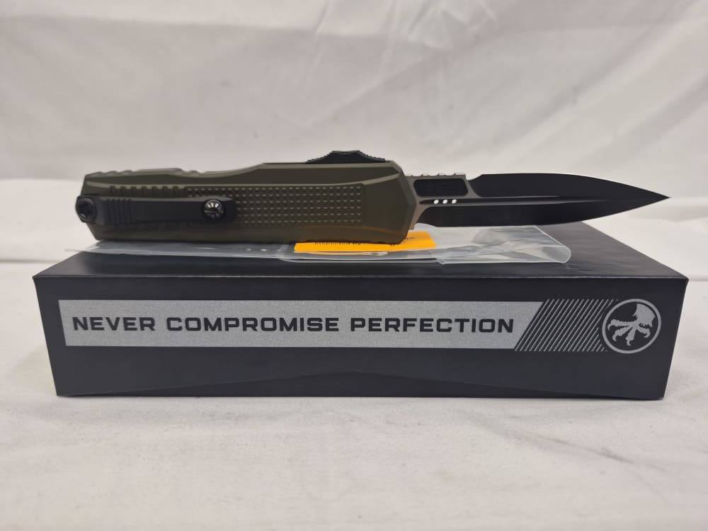 Glock X Microtech G19K D/E OTF Bayonet Blade - OD Green-img-0
