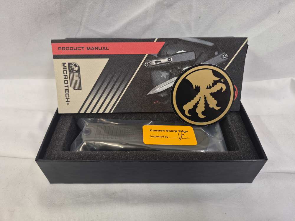 Glock X Microtech G19K D/E OTF Bayonet Blade - OD Green-img-6