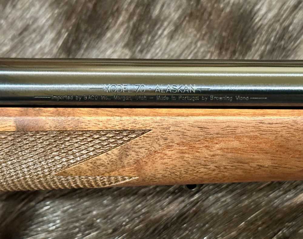 WINCHESTER MODEL 70 ALASKAN 375 H&H MAG 25", FANTASTIC WOOD, FREE SAFARI-img-7