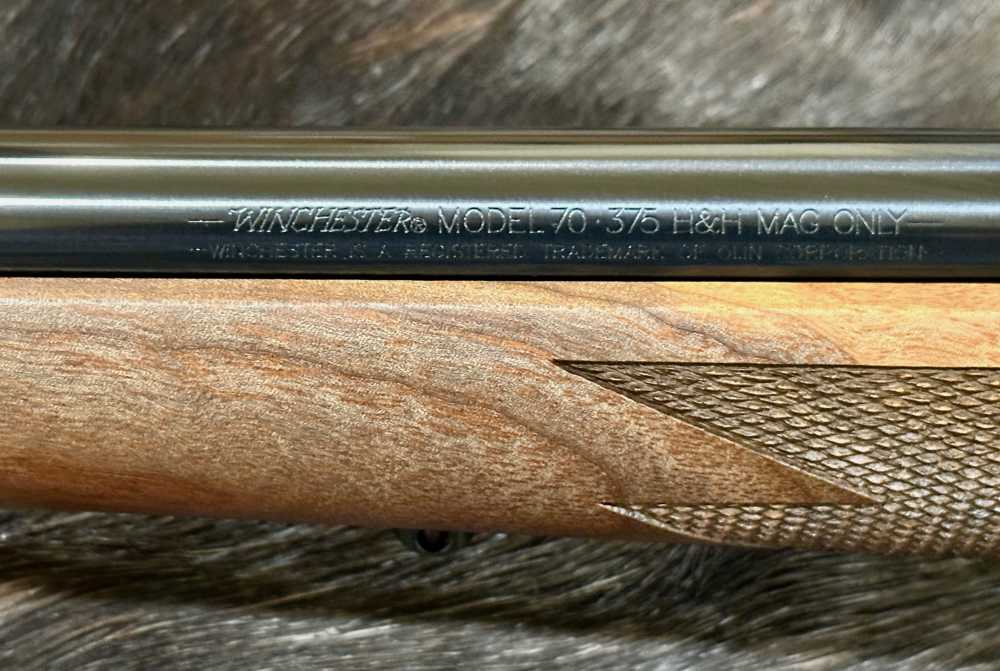 WINCHESTER MODEL 70 ALASKAN 375 H&H MAG 25", FANTASTIC WOOD, FREE SAFARI-img-14