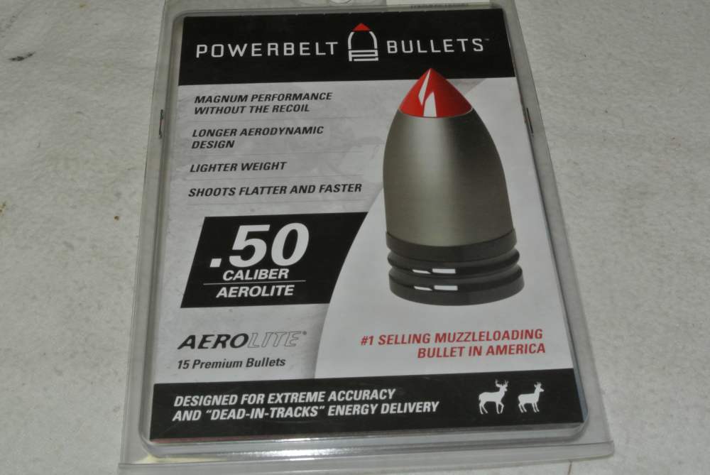 Lot of POWERBELT Aerolite 50 Cal Bullets for Muzzleloaders -img-0