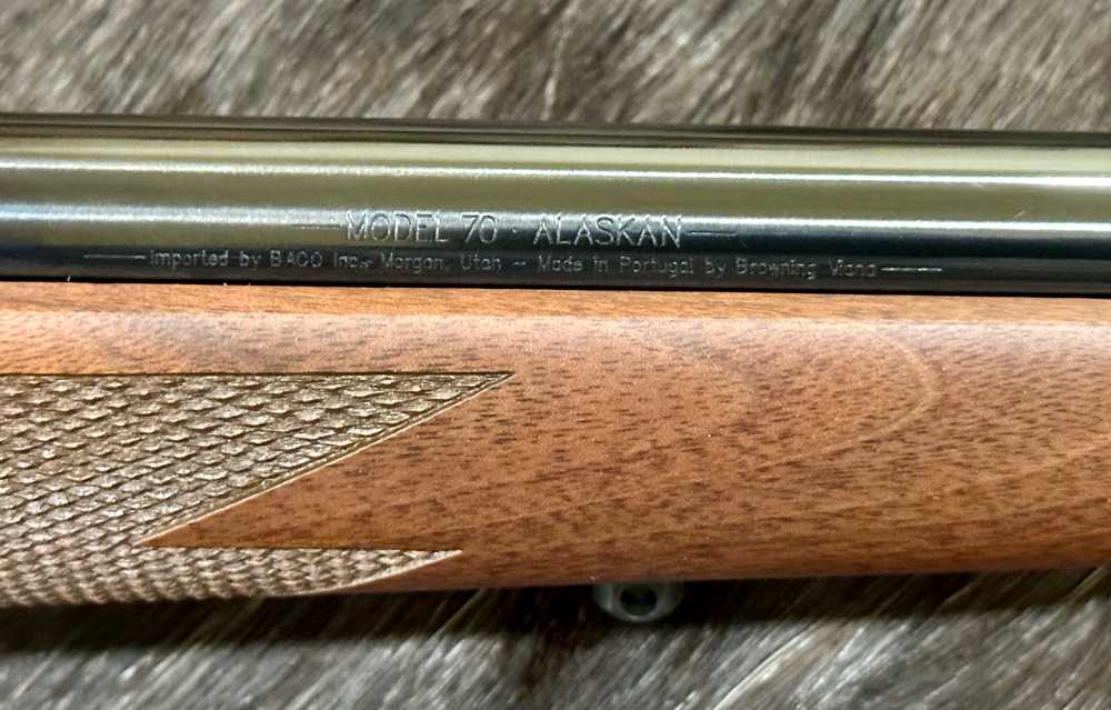 WINCHESTER MODEL 70 ALASKAN 375 H&H MAG 25", GREAT WOOD, FREE SAFARI-img-7