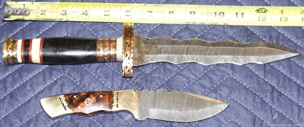 2 Handmade CUSTOM DAMASCUS KNIVES-img-0