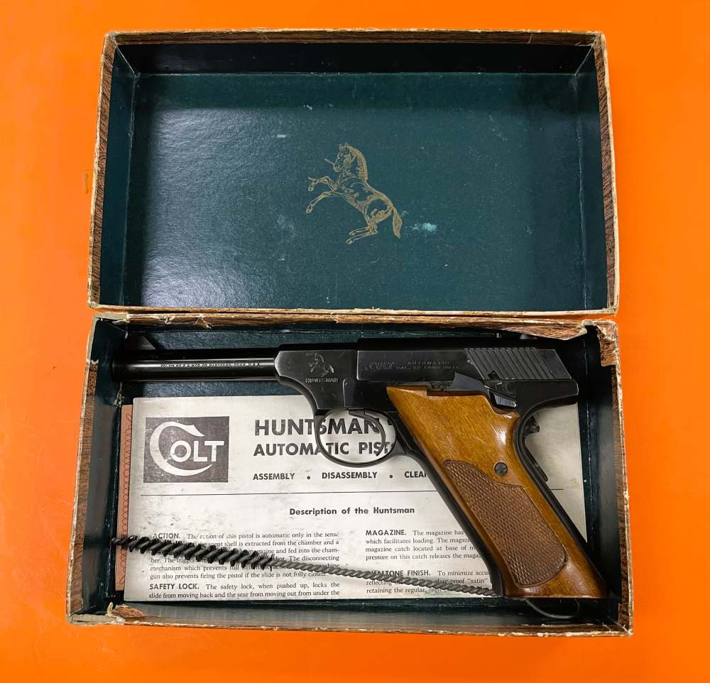 Great Vintage Colt Huntsman .22 LR 4.5" Colt Blued-img-0