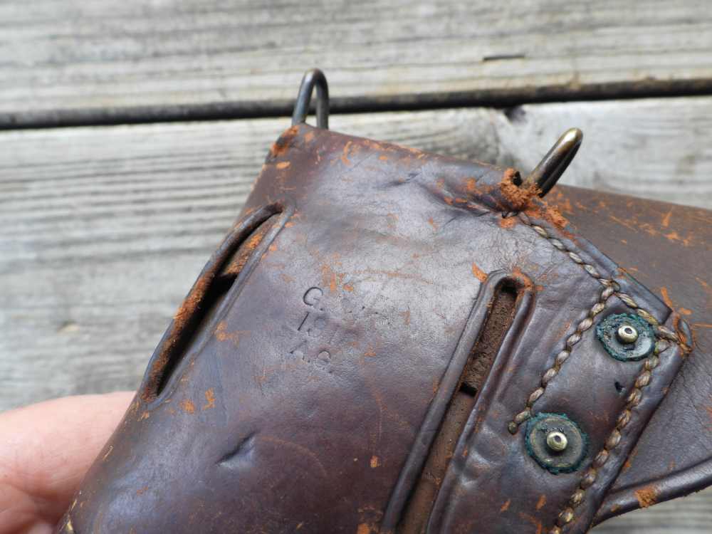 WWI US 1911 GOVERNMENT MODEL .45ACP PISTOL HOLSTER G&K DATED 1918 A.G-img-8