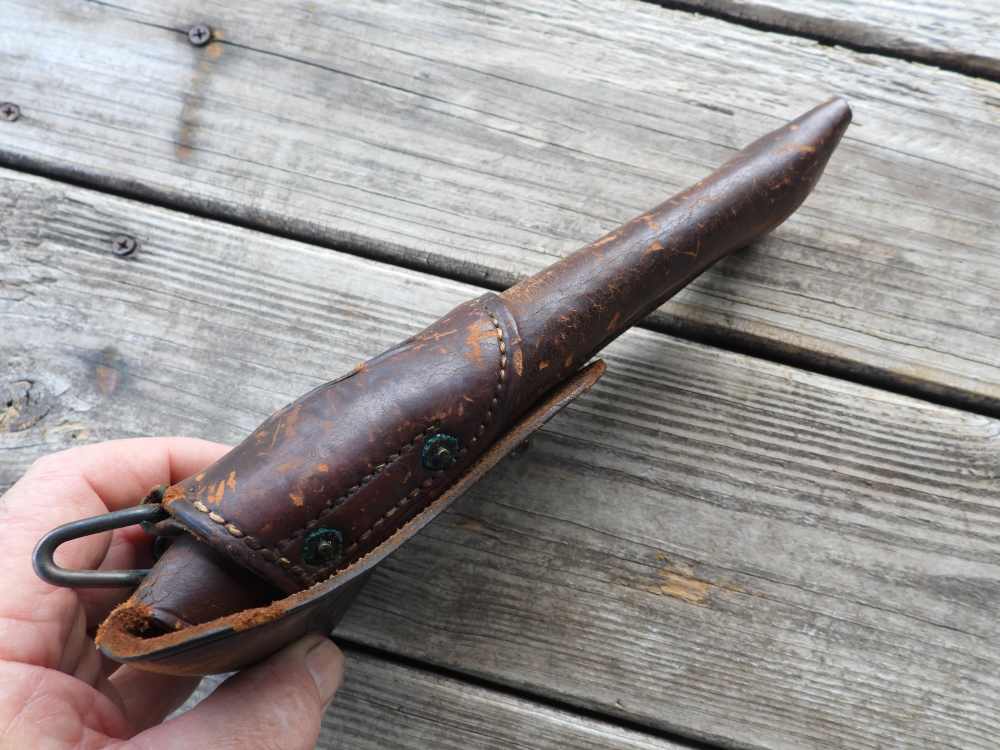 WWI US 1911 GOVERNMENT MODEL .45ACP PISTOL HOLSTER G&K DATED 1918 A.G-img-1