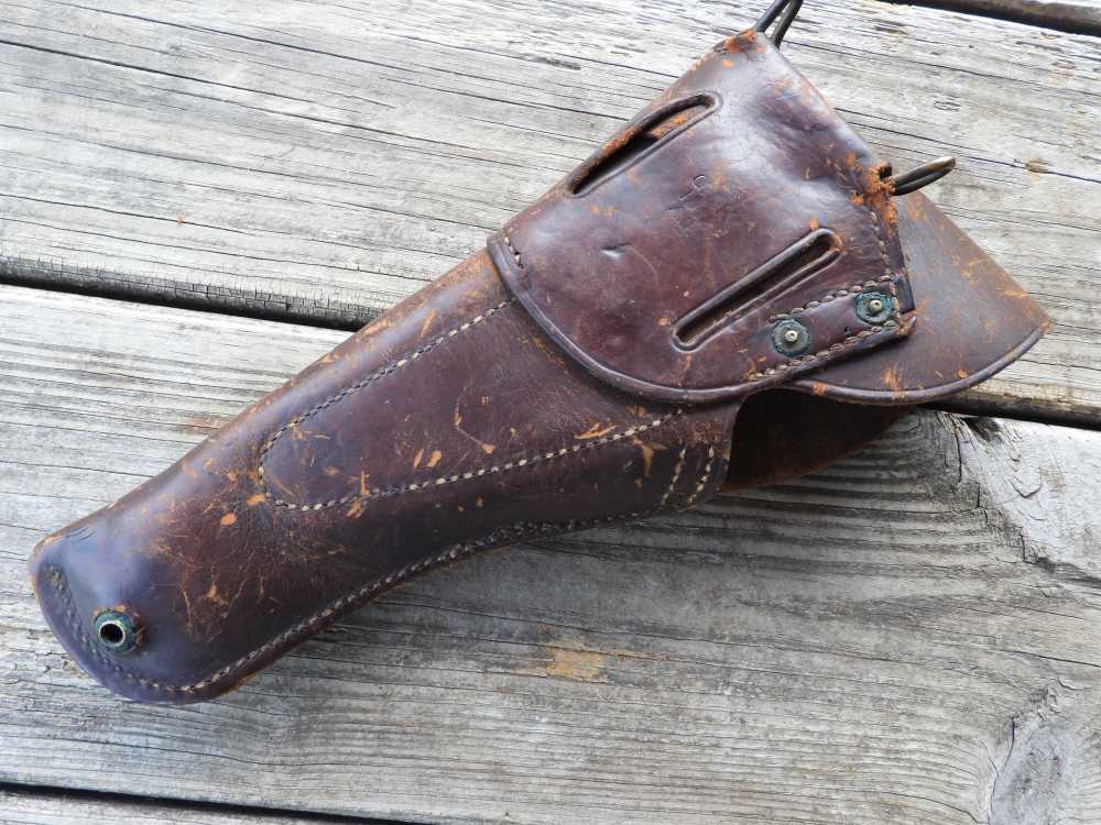 WWI US 1911 GOVERNMENT MODEL .45ACP PISTOL HOLSTER G&K DATED 1918 A.G-img-7