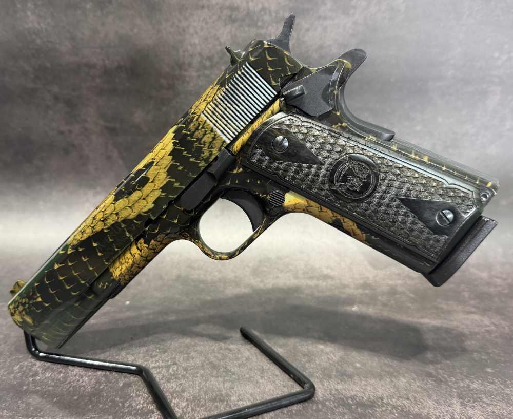 Iver Johnson 1911A1 Boa snake print 45acp -img-0
