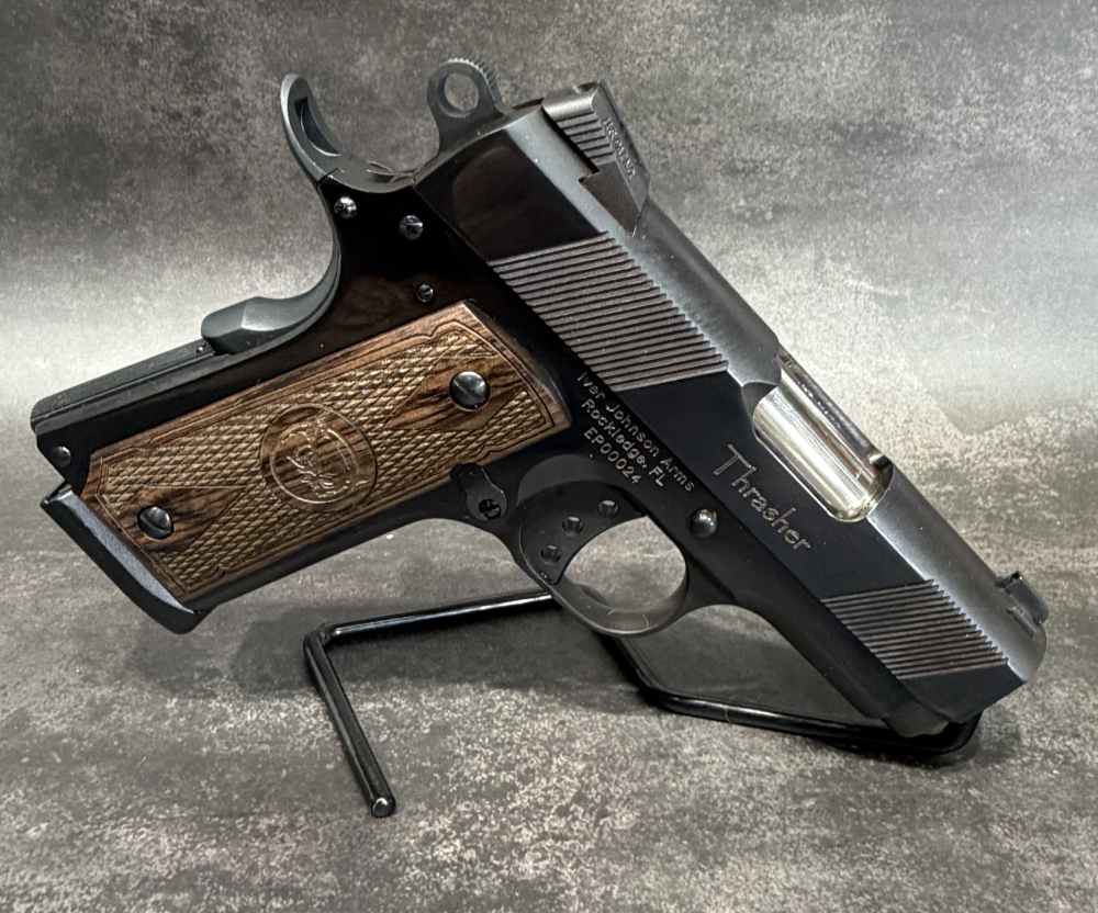 Iver Johnson Thrasher 45acp polished black NOS Officers size-img-5