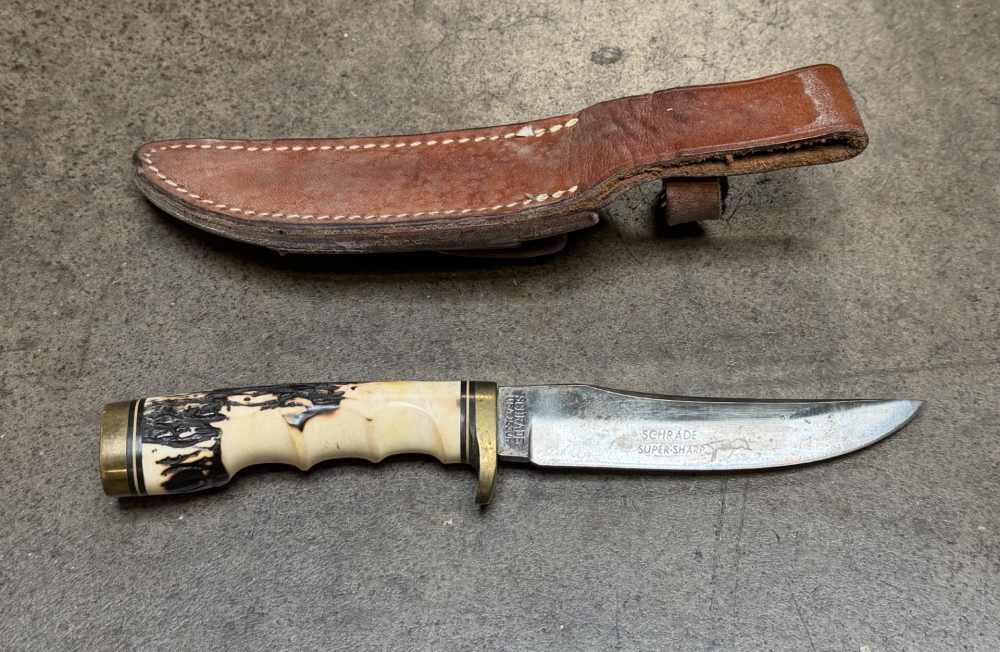 Schrade USA 153UH Super Sharp Hunting Knife + Holster-img-2