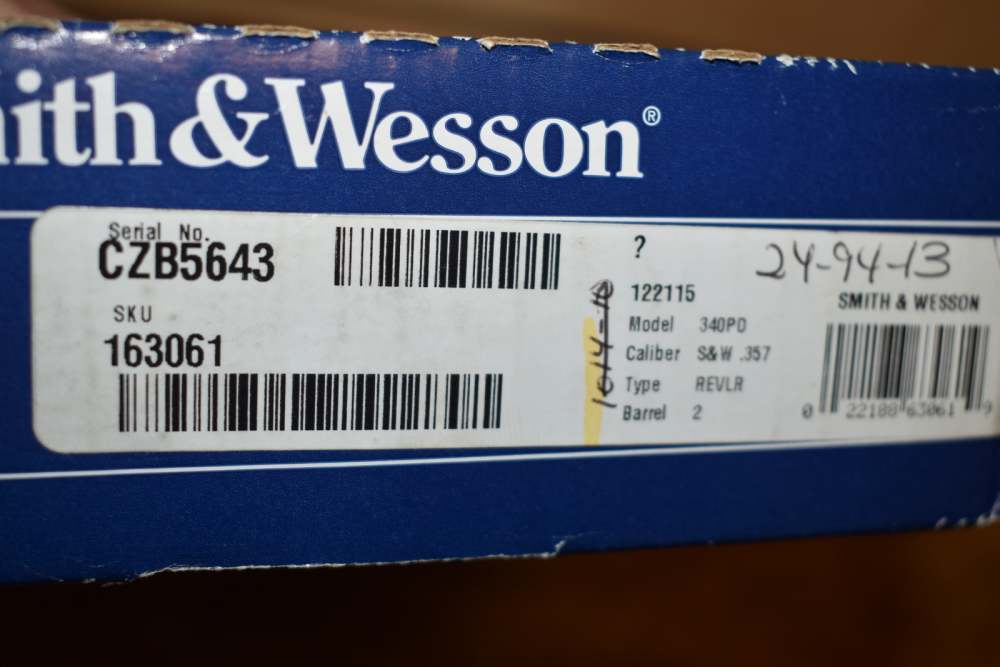Smith & Wesson Model 340PD .357 Magnum 1.88" Revolver Scandium 163061 Box-img-19