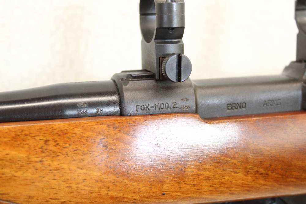 Pristine Brno Fox Mod.2 in 22 Hornet 1978 Factory Rings -img-17