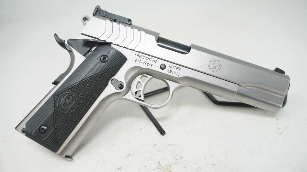 RUGER SR1911-TARGET 9MM LOW GLARE STAINLESS 9 ROUNDS (21382) -img-1