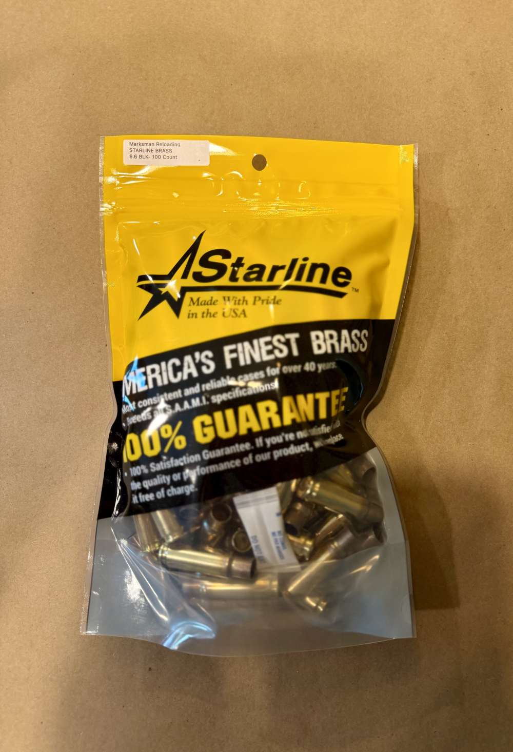 Starline 8.6 Blackout Brass, 8.6 BLK, 8.6x43mm - 100 Count-img-1
