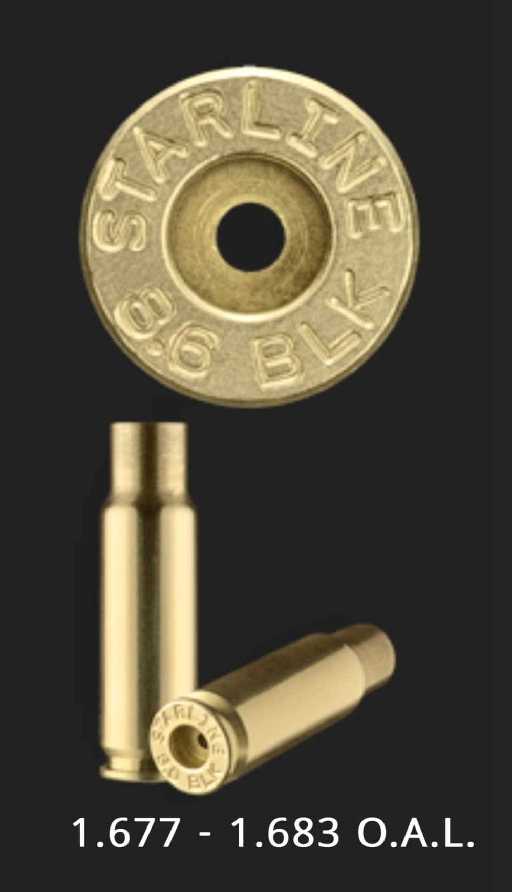 Starline 8.6 Blackout Brass, 8.6 BLK, 8.6x43mm - 100 Count-img-2