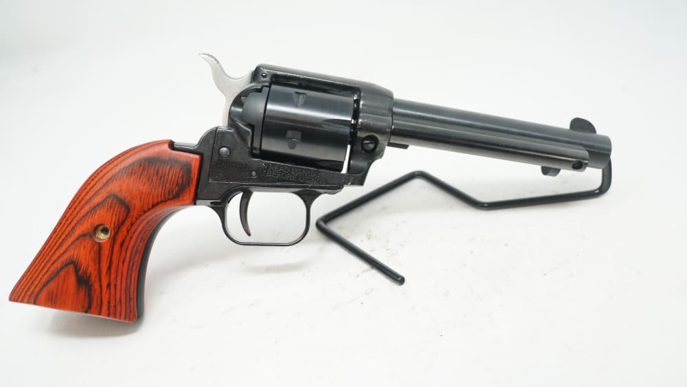 HERITAGE ROUGH RIDER 22 LR/.22 WMR 4.75" BARREL 6-ROUNDS WOOD GRIPS (18123)-img-1