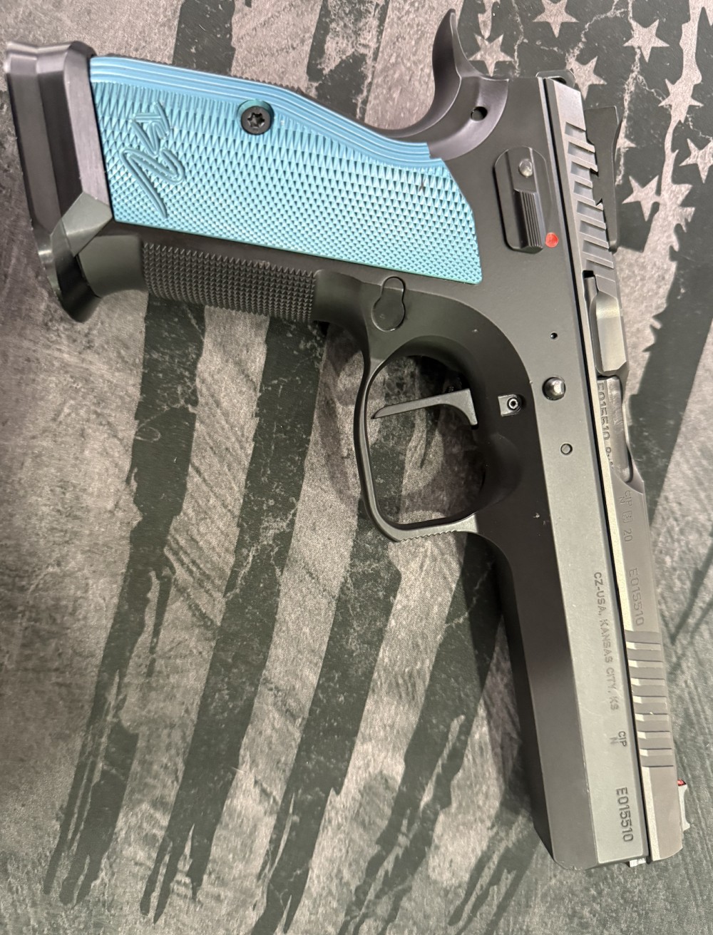 CZ TS2 WITH LIGHTNING BLUE HANDLE-img-1