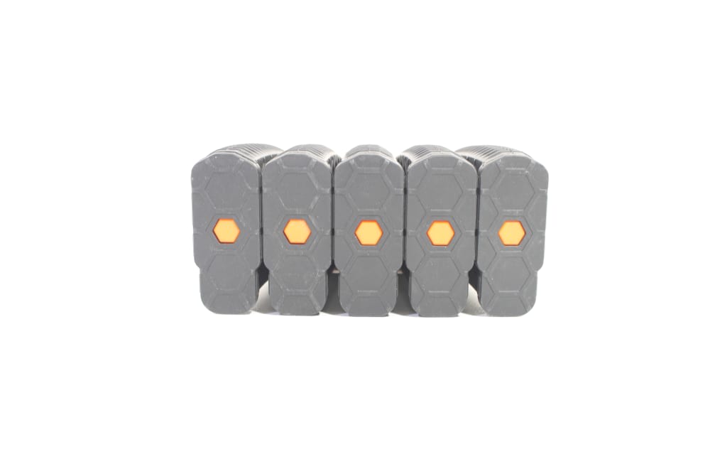 5x Black/Orange HEXMAG 30-round 5.56 AR15 Magazines -img-4