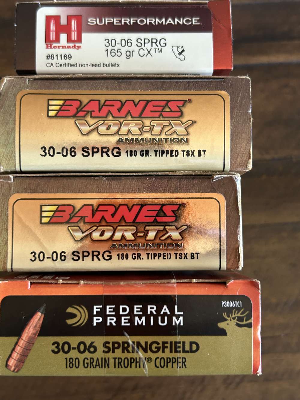 40% below MSRP -  .30-06 Copper Ammo – 74 Rds (Barnes, Federal, Hornady)-img-0