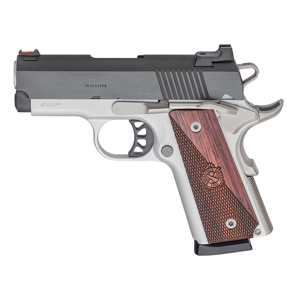 SPRINGFIELD ARMORY 1911 Ronin EMP 9mm Luger 3in 9rd Blued/Satin Pistol-img-4