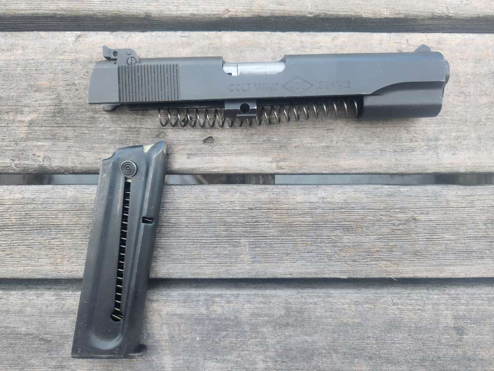 RARE Colt 1911 Ace .22 Service WWII Military Trainer Parkerized 1 of 2000-img-0