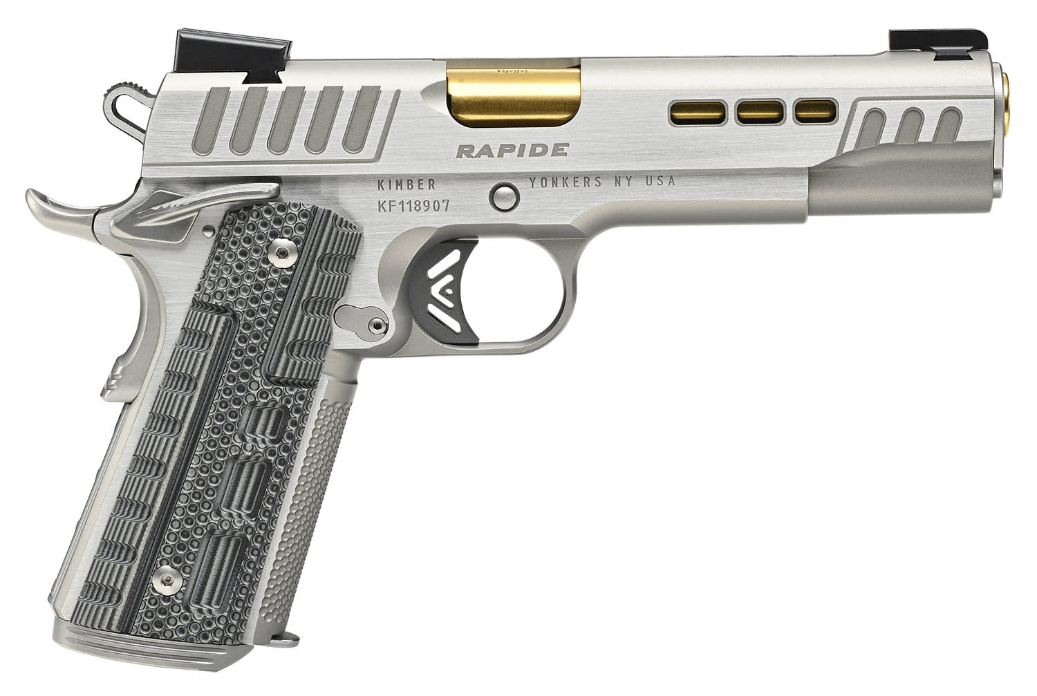 Kimber Rapide Dawn 10mm Auto Pistol 5 Gold/Stainless 3000424-img-0