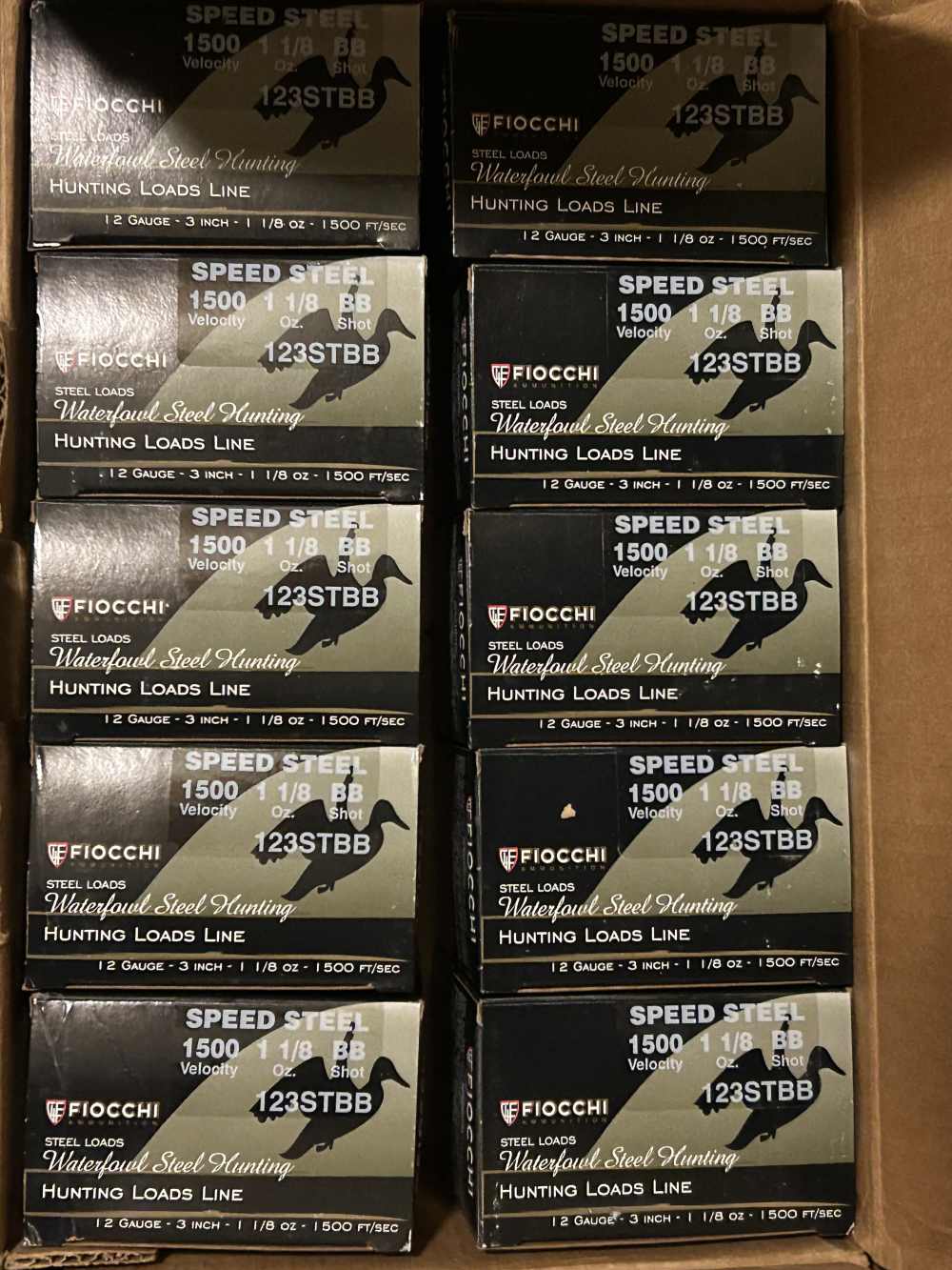 250rd Case Fiocchi Speed Steel 3in BB 12ga Shells-img-0