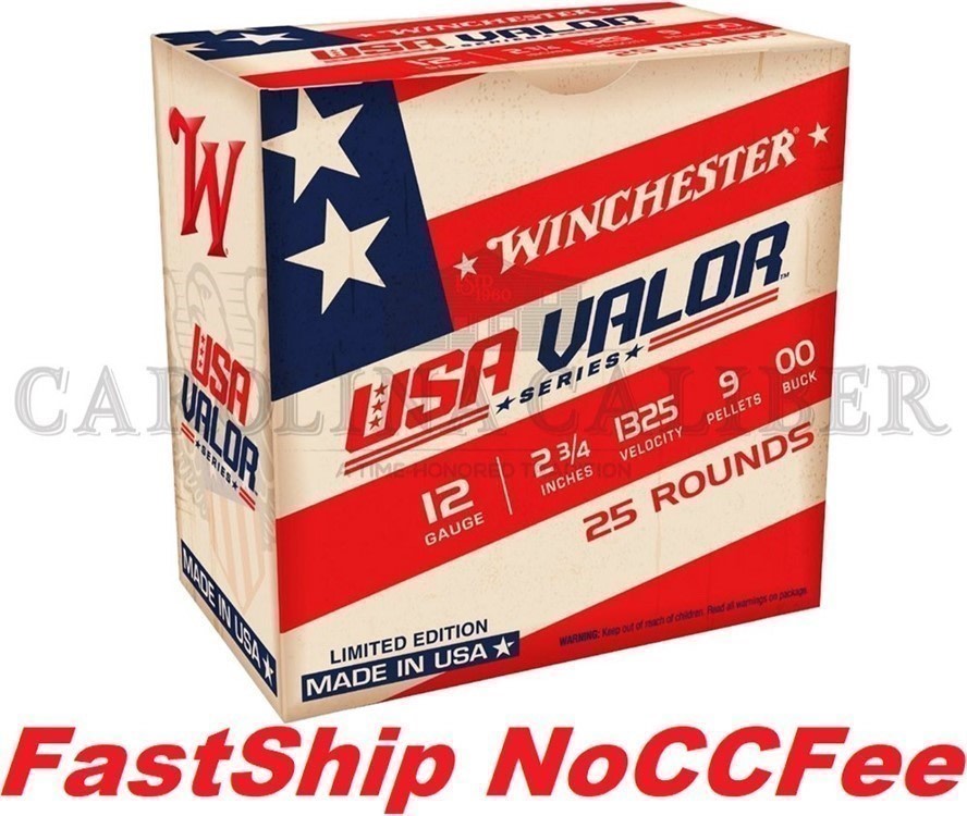WINCHESTER 12GA USA VALOR 12 GAUGE 00 BUCKSHOT-img-0