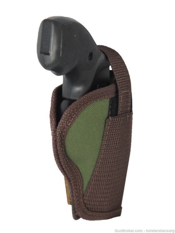 Barsony Woodland Green OWB Holster 2" Snub Nose Revolvers Size 1 Right-img-3