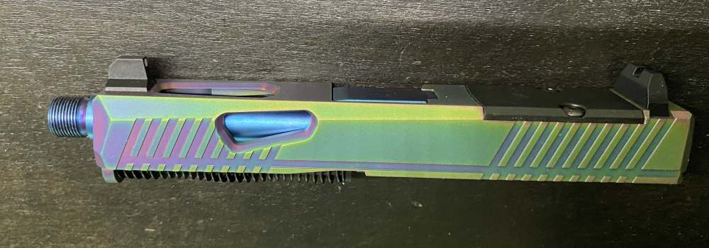 Complete Upper Slide Glock 19 Gen 3 Threaded BA Barrel PVD Slide Optic Cut-img-6
