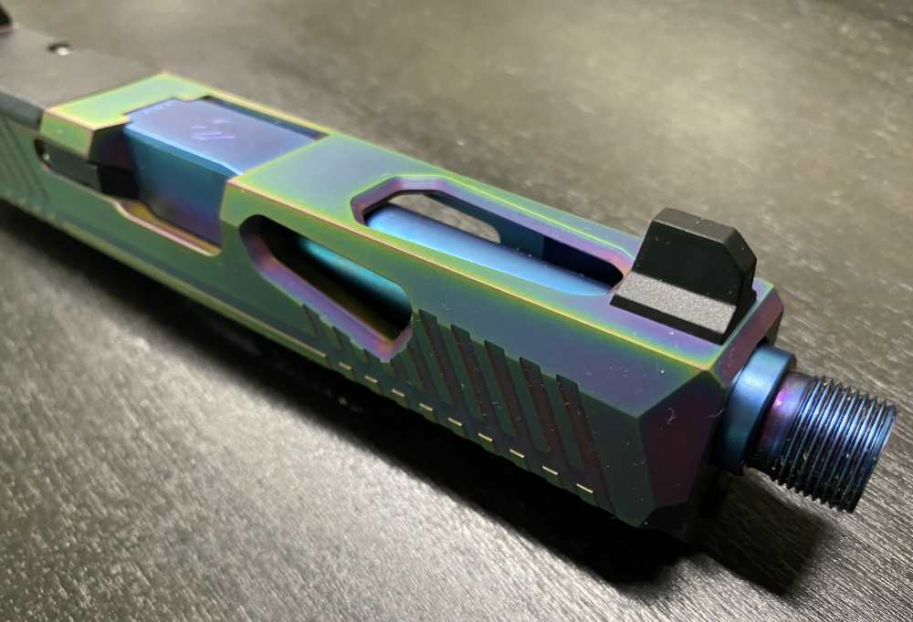 Complete Upper Slide Glock 19 Gen 3 Threaded BA Barrel PVD Slide Optic Cut-img-1