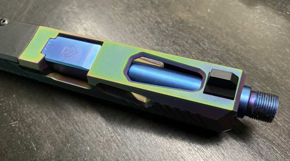 Complete Upper Slide Glock 19 Gen 3 Threaded BA Barrel PVD Slide Optic Cut-img-8