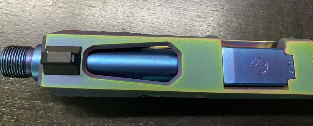 Complete Upper Slide Glock 19 Gen 3 Threaded BA Barrel PVD Slide Optic Cut-img-7
