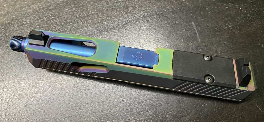 Complete Upper Slide Glock 19 Gen 3 Threaded BA Barrel PVD Slide Optic Cut-img-10