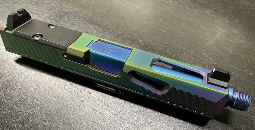 Complete Upper Slide Glock 19 Gen 3 Threaded BA Barrel PVD Slide Optic Cut-img-0