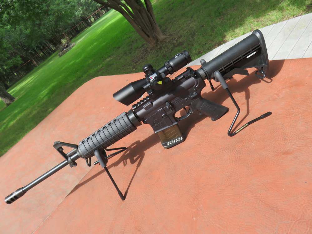 DTI-15 Sport 556/223 18" 2.5-10x40 Scope + Red Laser + Brake As New.-img-15