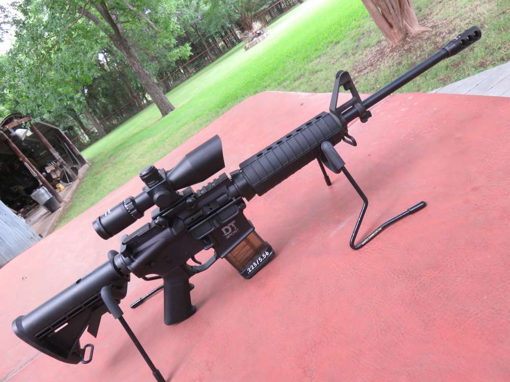 DTI-15 Sport 556/223 18" 2.5-10x40 Scope + Red Laser + Brake As New.-img-22