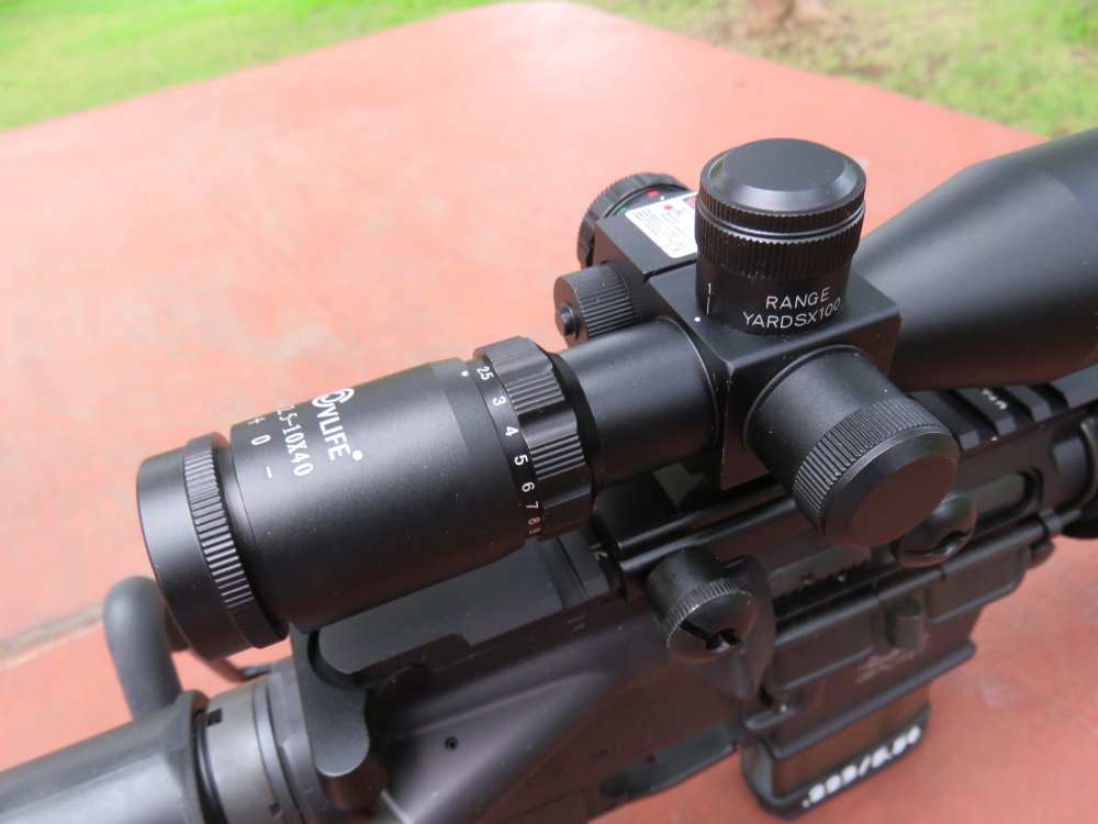 DTI-15 Sport 556/223 18" 2.5-10x40 Scope + Red Laser + Brake As New.-img-8