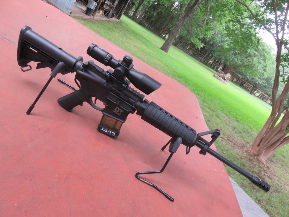 DTI-15 Sport 556/223 18" 2.5-10x40 Scope + Red Laser + Brake As New.-img-23